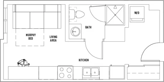 Monolocale in West Gorham Street, immagine 1 di 10