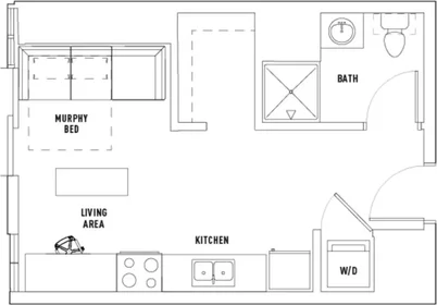 Monolocale in West Gorham Street, immagine 1 di 10