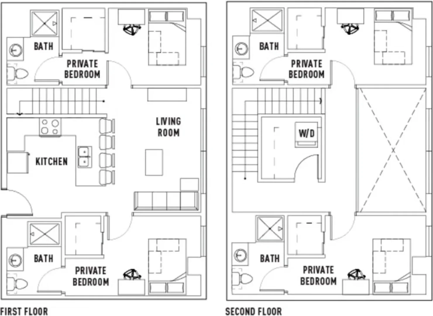 Quarto de estudante económico perto do campus em 
