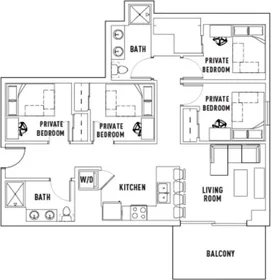 Chambre privée à West Gorham Street, image 7 de 49