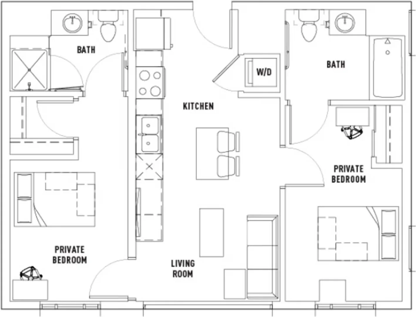 Chambre d'étudiant fonctionnelle parfaite pour étudier dans