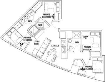 Chambre privée à West Gorham Street, image 1 de 10