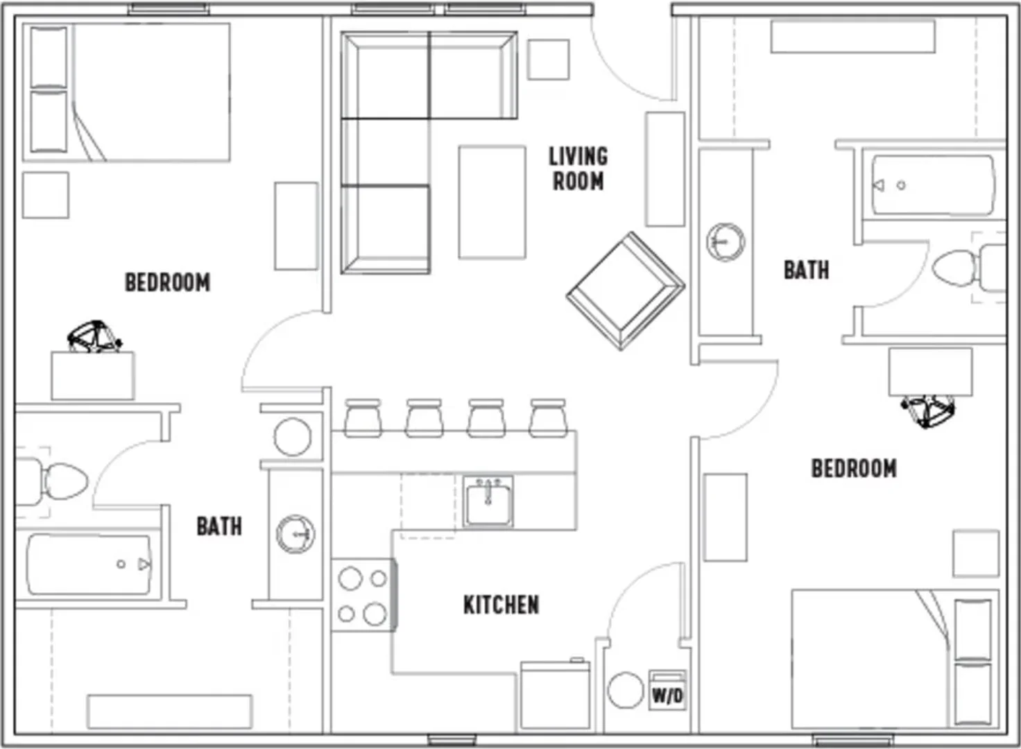 Habitación estudiantil económica con ubicación conveniente en 