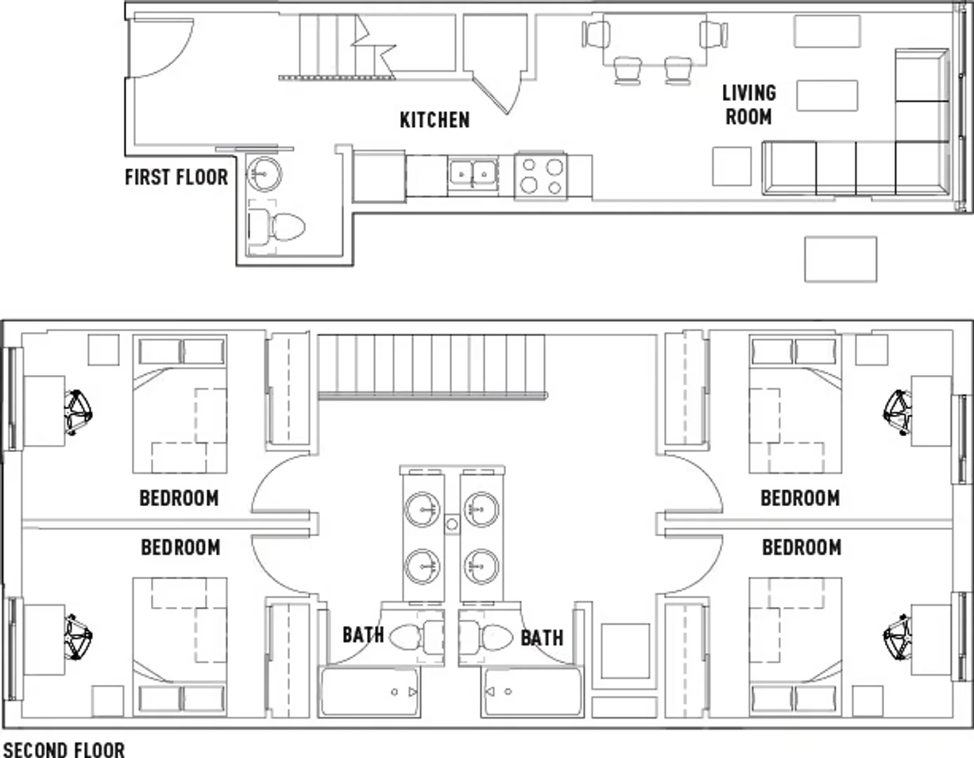 Quarto de estudante económico perto do campus em 