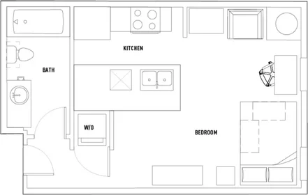 Studio in der Washington Avenue South, bild 2 von 20