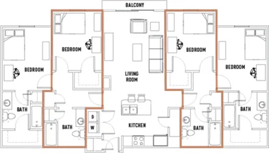 Privatzimmer in der West 26th Street, bild 1 von 10