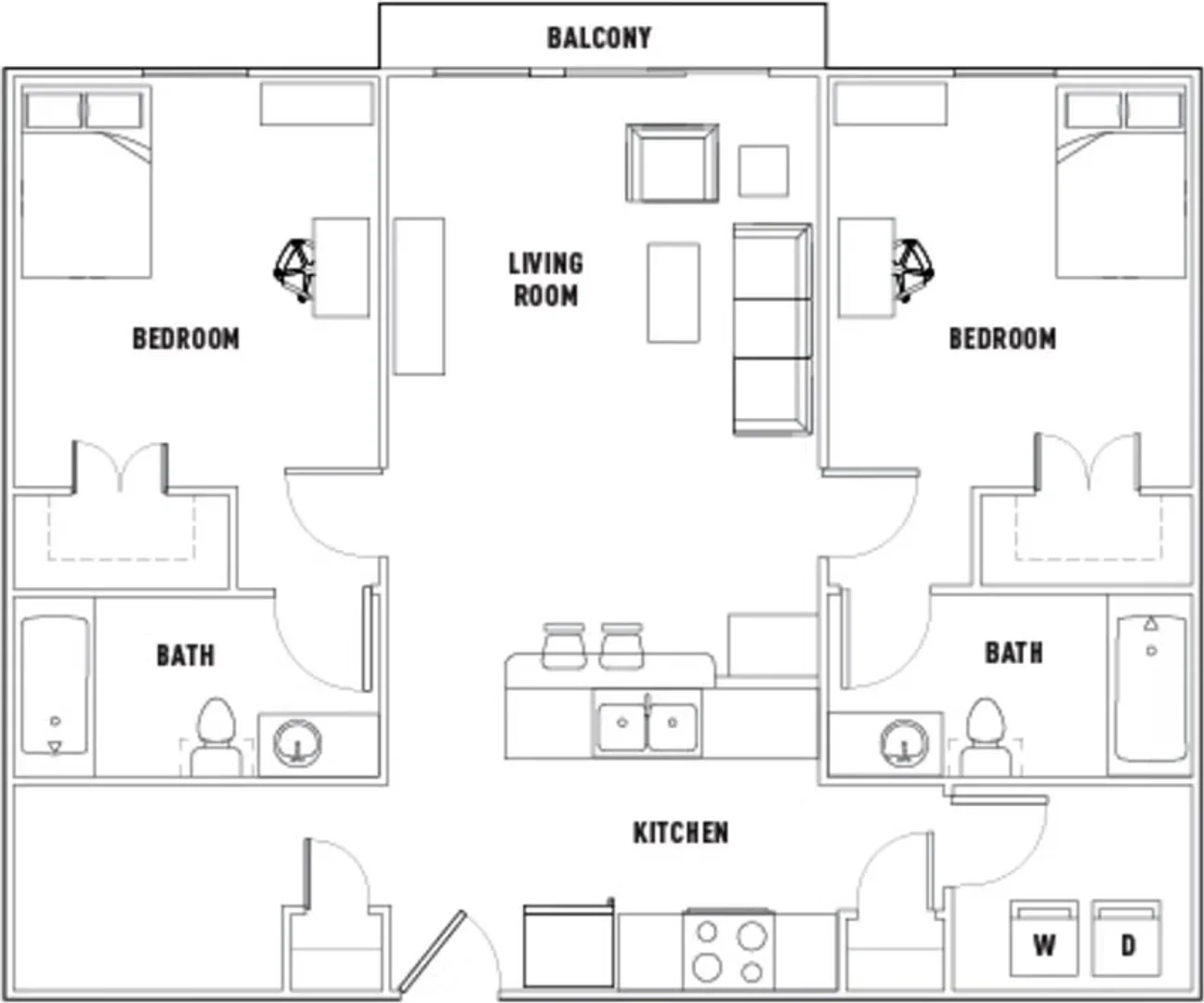 Bright and airy student room with easy university access in 