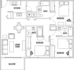 Chambre privée à 4th Street, image 1 de 10