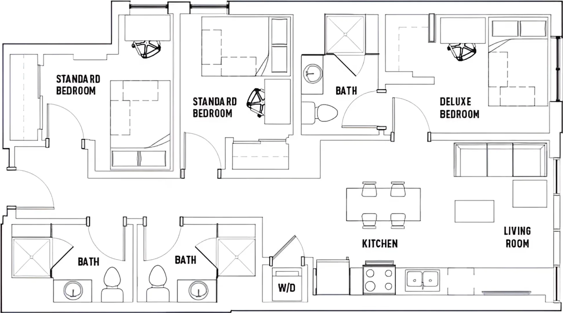 Quarto amigo do estudante em  com comodidades modernas
