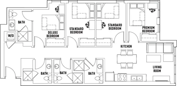 Quarto privado em East Huron Street, imagem 1 de 10