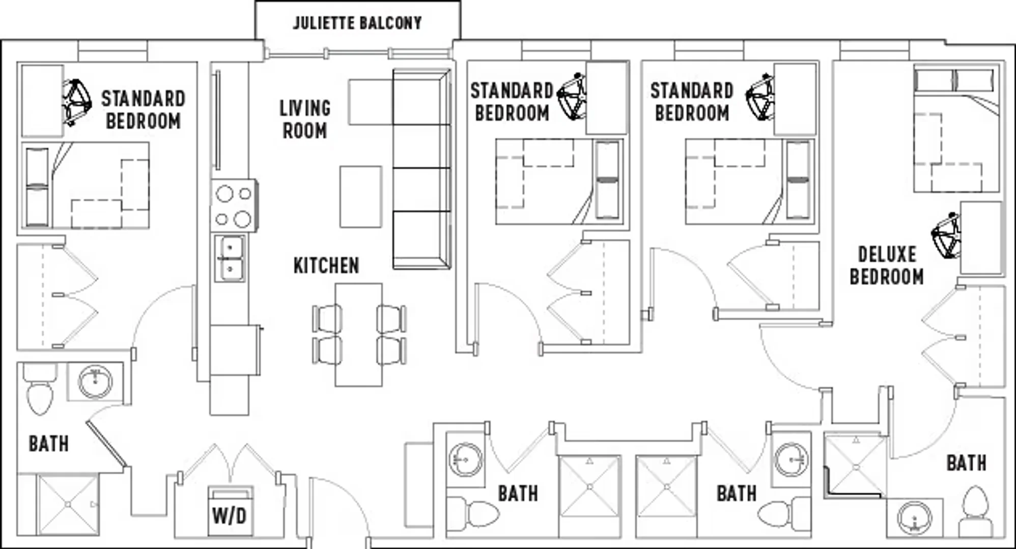 Funktionelles Studentenzimmer perfekt zum Studieren in