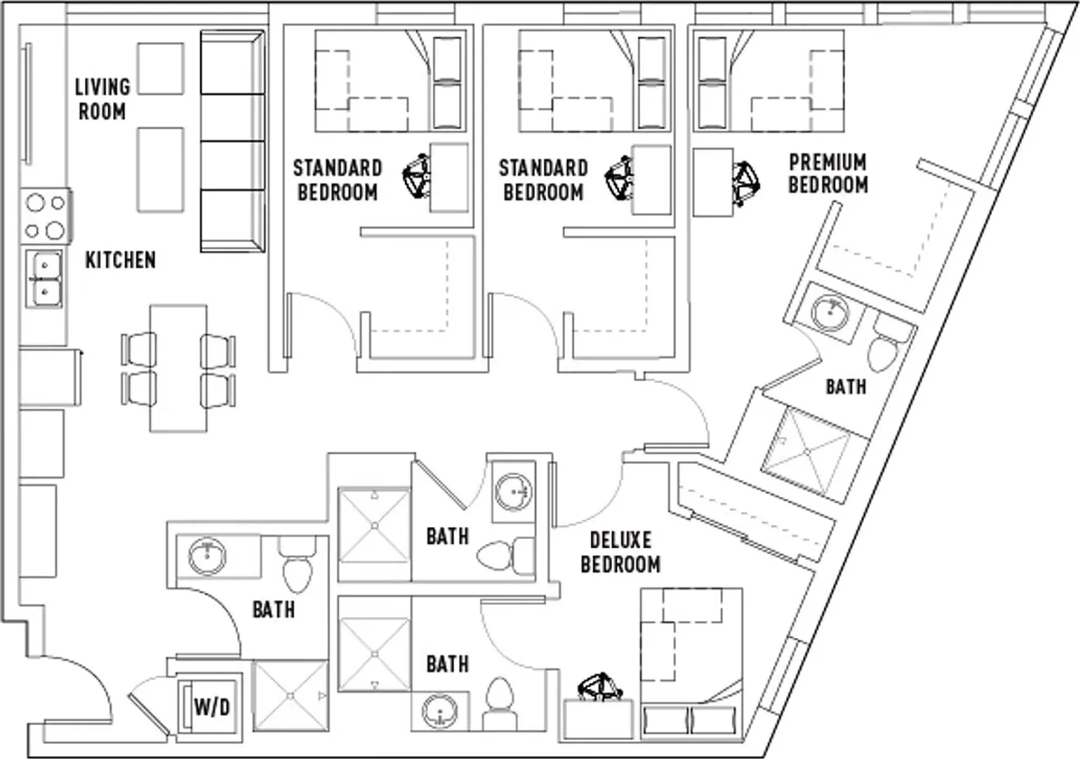 Economical student room with convenient location in 