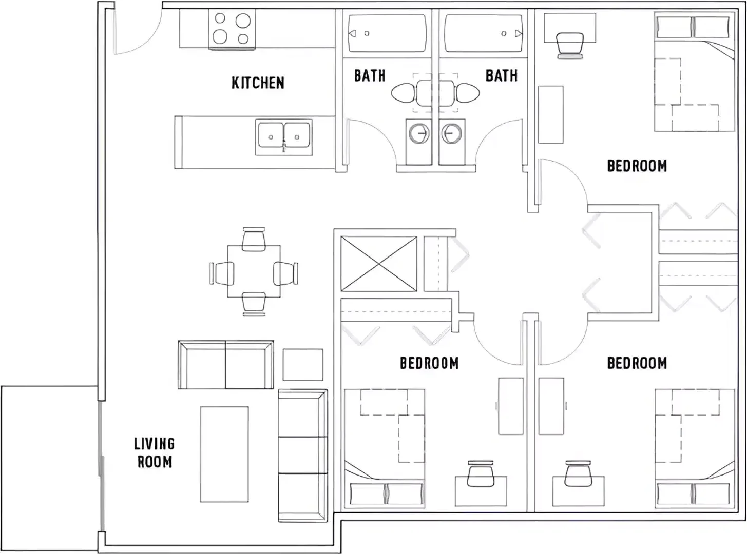 Chambre d'étudiant confortable et spacieuse dans 