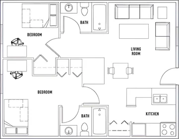 Chambre privée à West Call Street, image 2 de 37