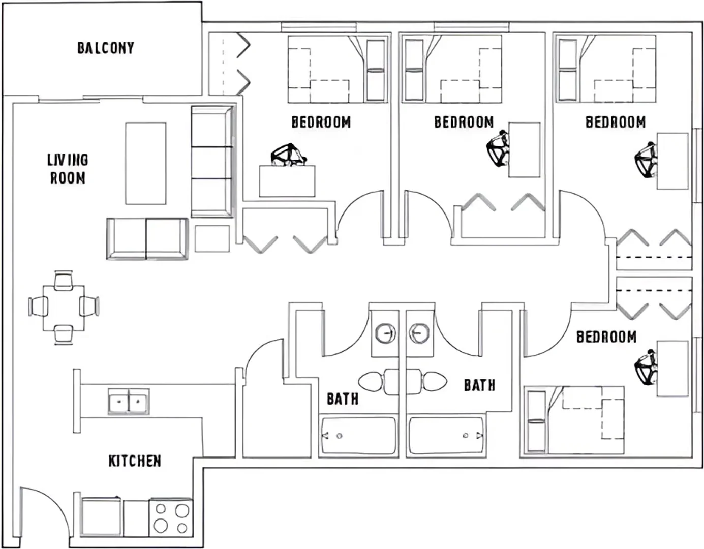 Chambre confortable pour étudiants disponible dans 