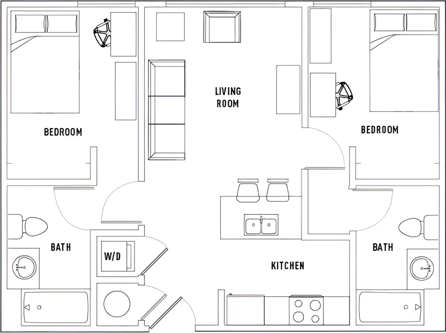 Habitación acogedora para estudiantes disponible en 
