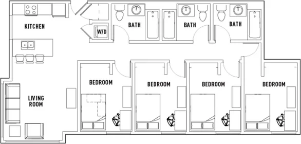 Habitación privada en Choice Center Drive, imagen 1 de 10