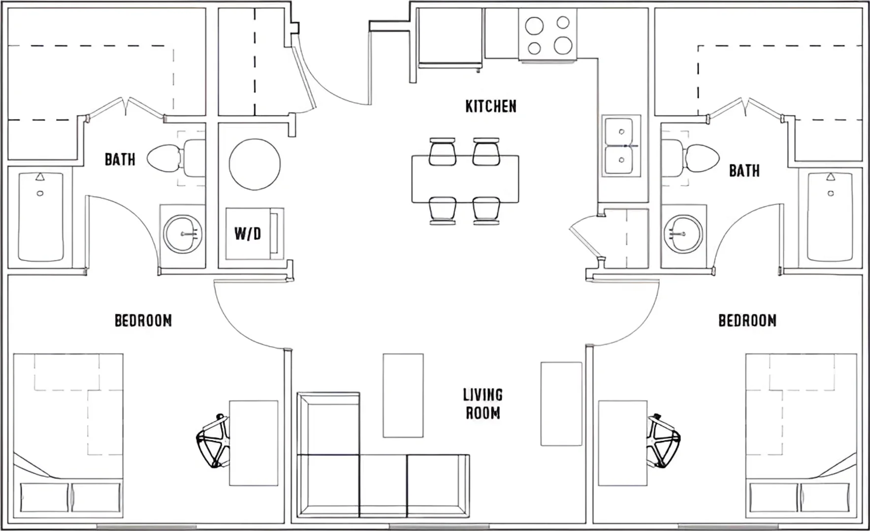 Bright and airy student room with easy university access in 