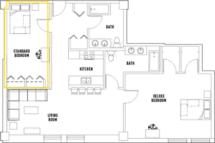 Quarto privado em John F Kennedy Boulevard, imagem 1 de 10