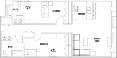Habitación privada en John F Kennedy Boulevard, imagen 1 de 10