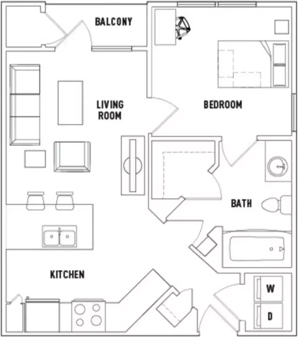 Chambre d'étudiant à  avec espace d'étude et installations communes