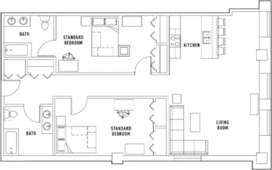 Chambre privée à John F Kennedy Boulevard, image 1 de 19