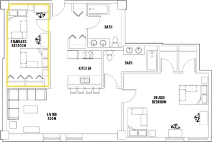 Chambre privée à John F Kennedy Boulevard, image 1 de 10