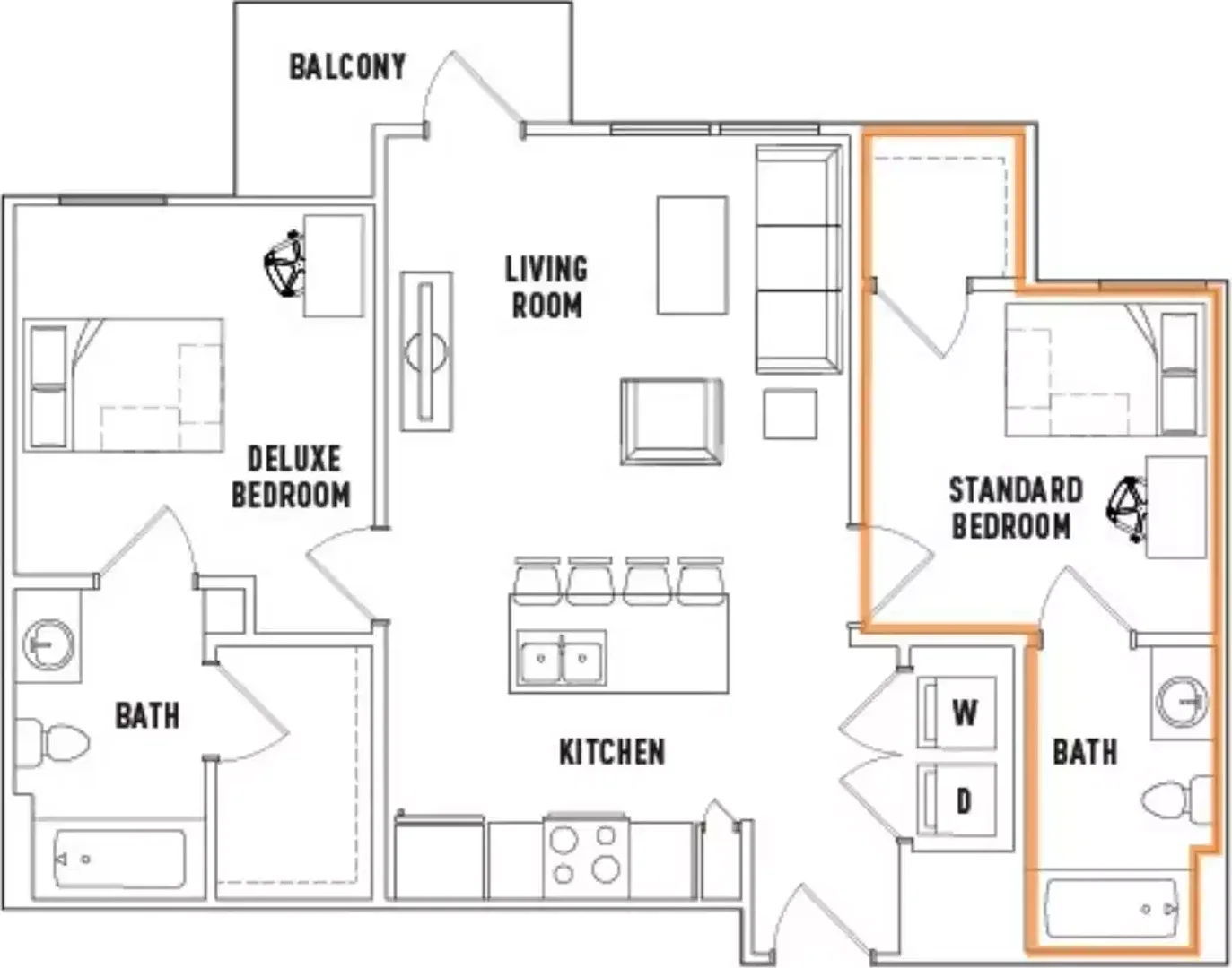 Studentenfreundliches Zimmer in  mit modernen Annehmlichkeiten