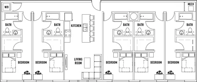 Özel oda konumu West Gaines Street, 4 46 görüntüsü