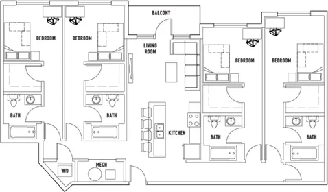 Habitación privada en West Gaines Street, imagen 1 de 10