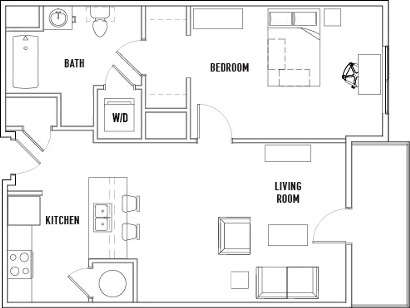 Habitación estudiantil luminosa y aireada con fácil acceso a la universidad en 