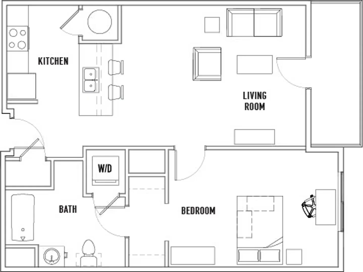 Habitación para estudiantes en  con área de estudio y facilidades compartidas
