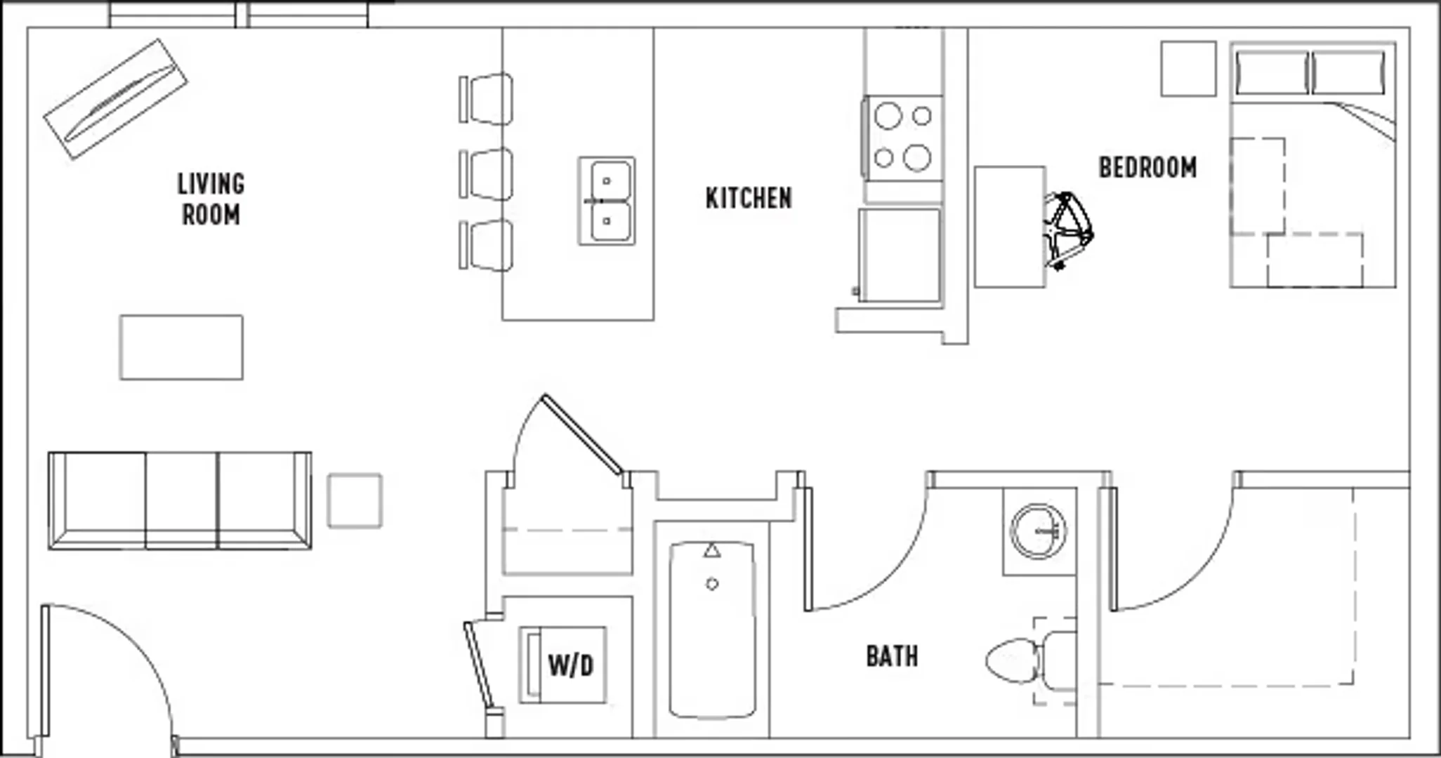 Student-friendly studio with excellent transport links in 