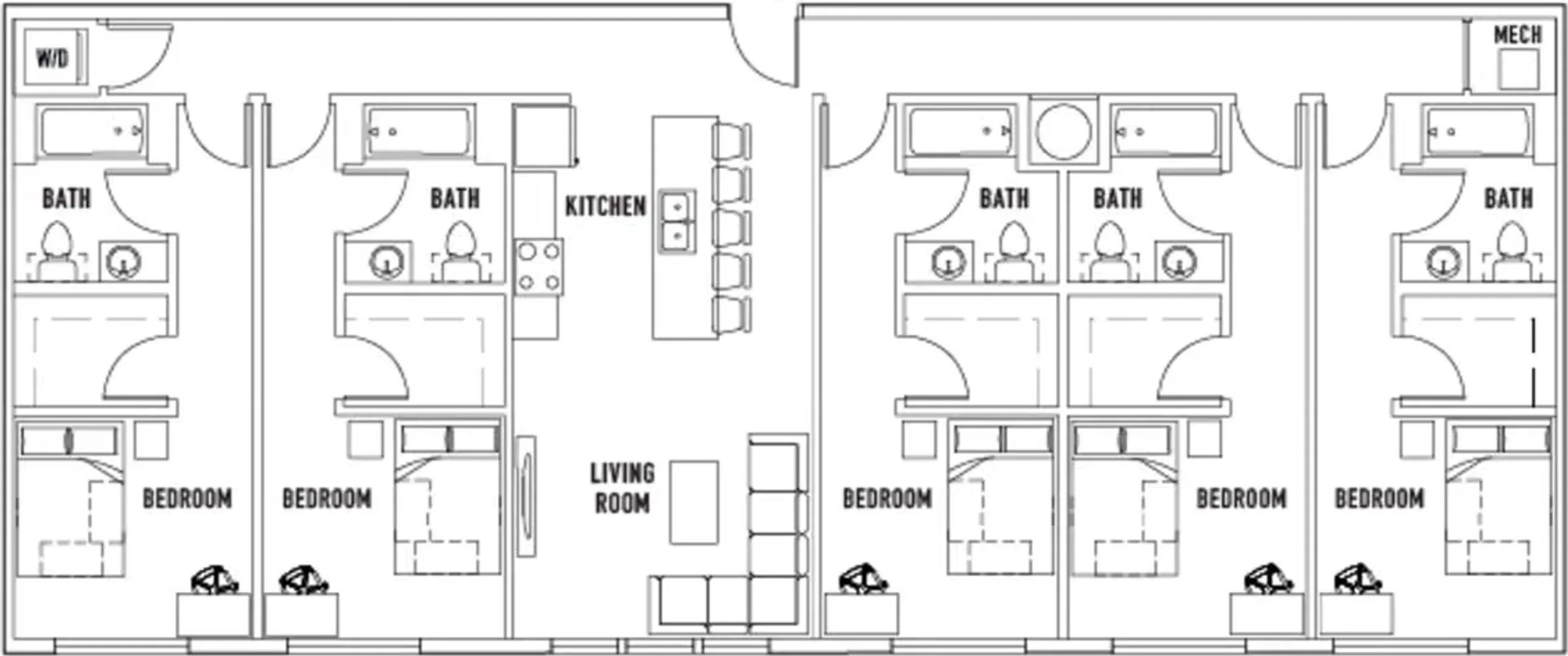 Studentenfreundliches Zimmer in  mit modernen Annehmlichkeiten