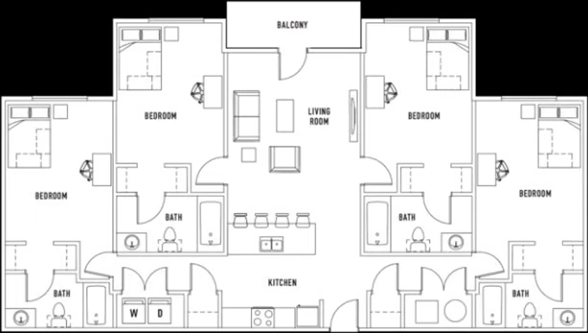 Chambre à louer dans un appartement d'étudiant à , entièrement meublée