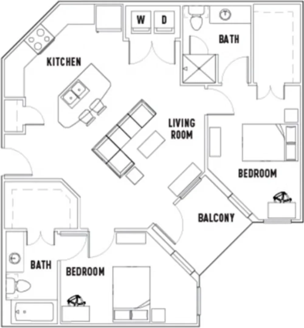 Habitación estudiantil económica con ubicación conveniente en
