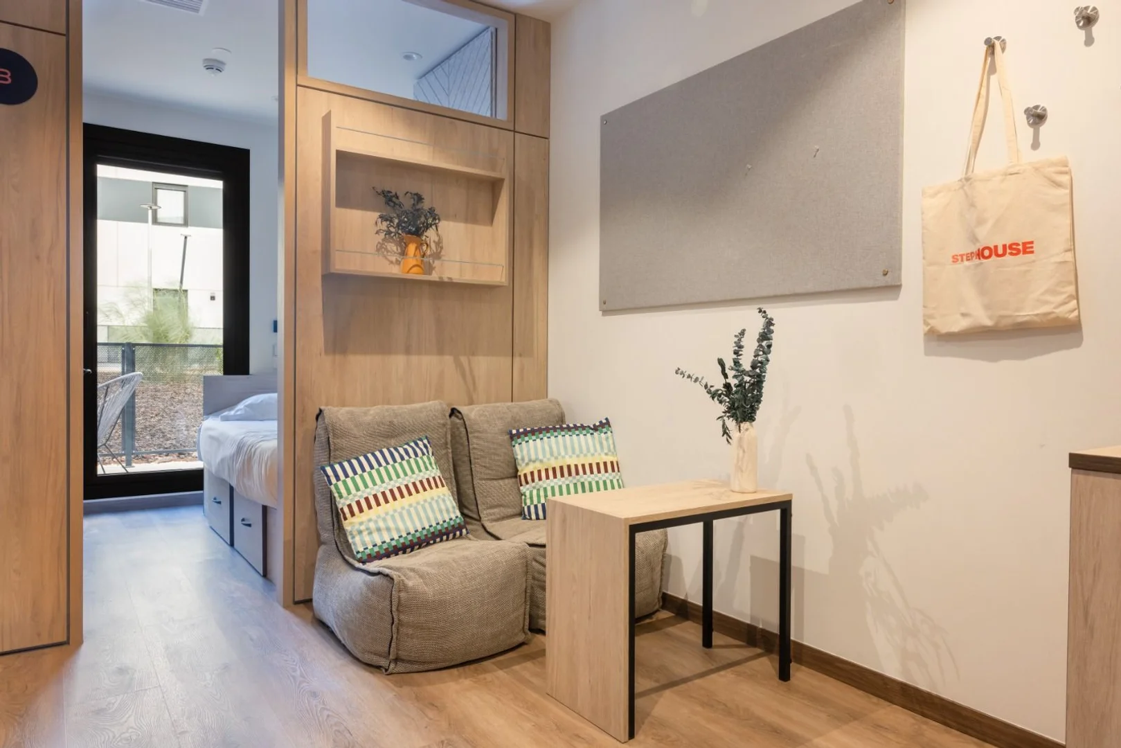 Quarto amigo do estudante em  com comodidades modernas