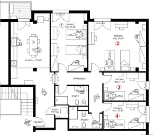 Privatzimmer in der Via Tirana 25, 35138, Padova, Italy, bild 15 von 15