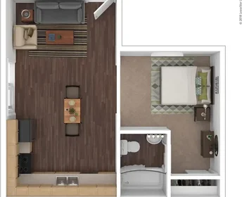 Studio in der East Apache Boulevard, bild 3 von 14