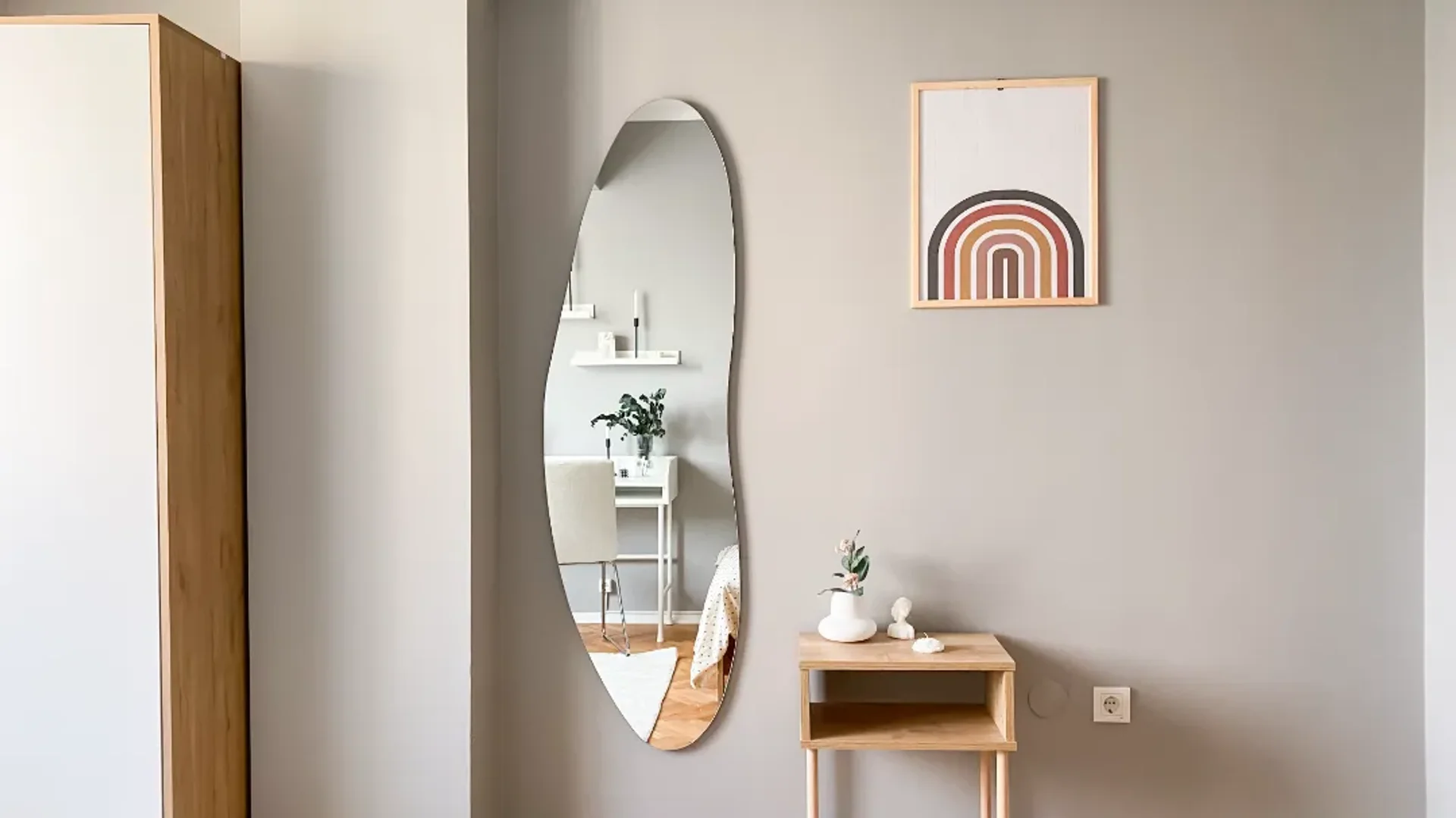 Habitación asequible para estudiantes con buena iluminación en 