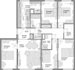 Private room at 10 Les Touleuses Brunes, 95000 Cergy, France, image 6 of 6