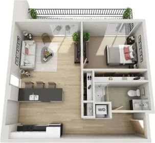 Chambre privée à West Johnson Street, image 1 de 10