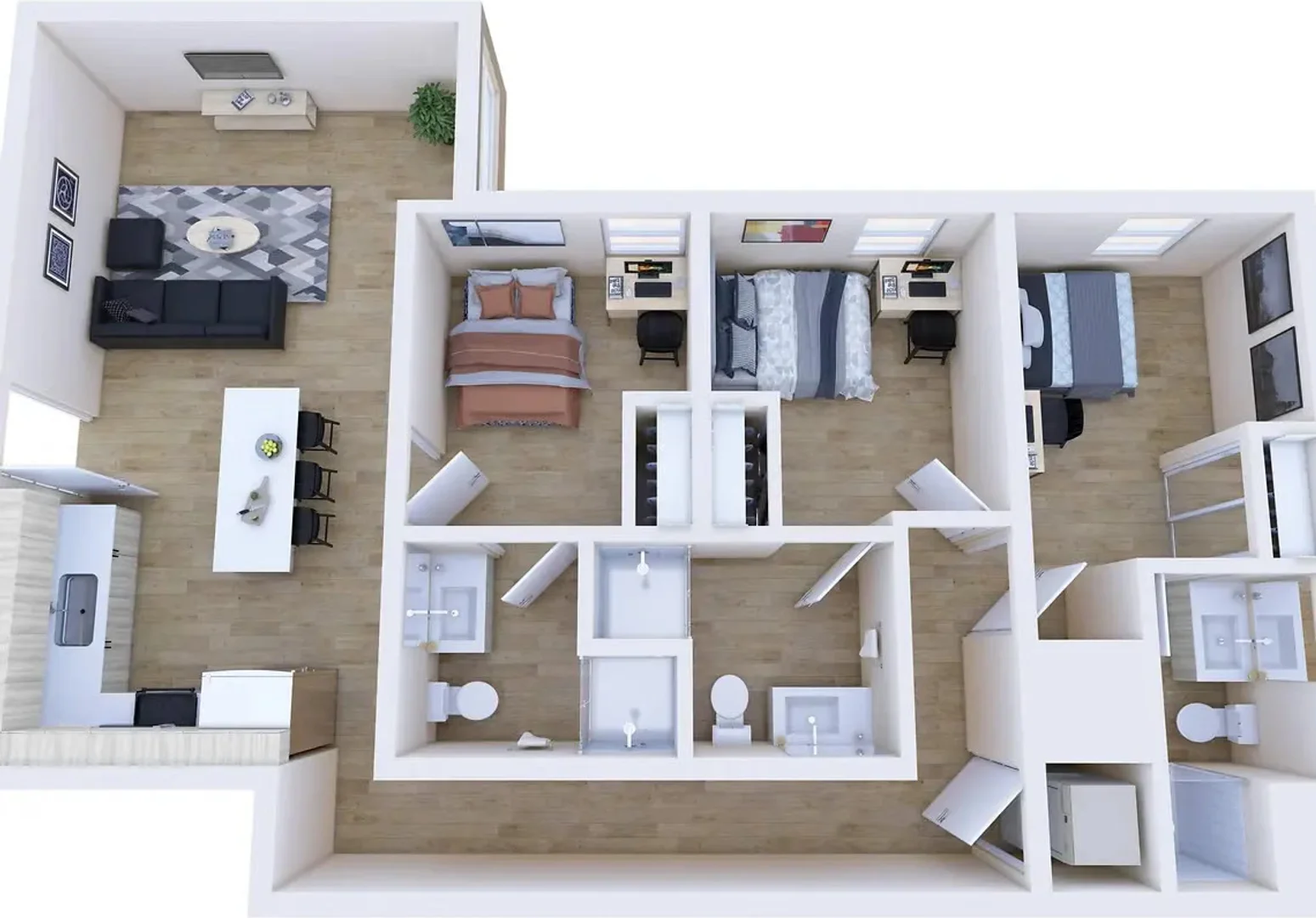 Quarto de estudante económico com localização conveniente em
