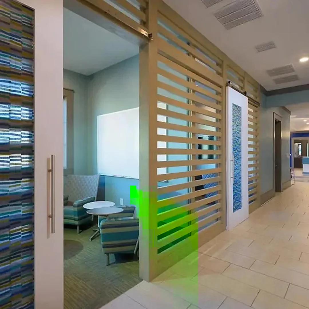 Student room in  with study area and shared facilities