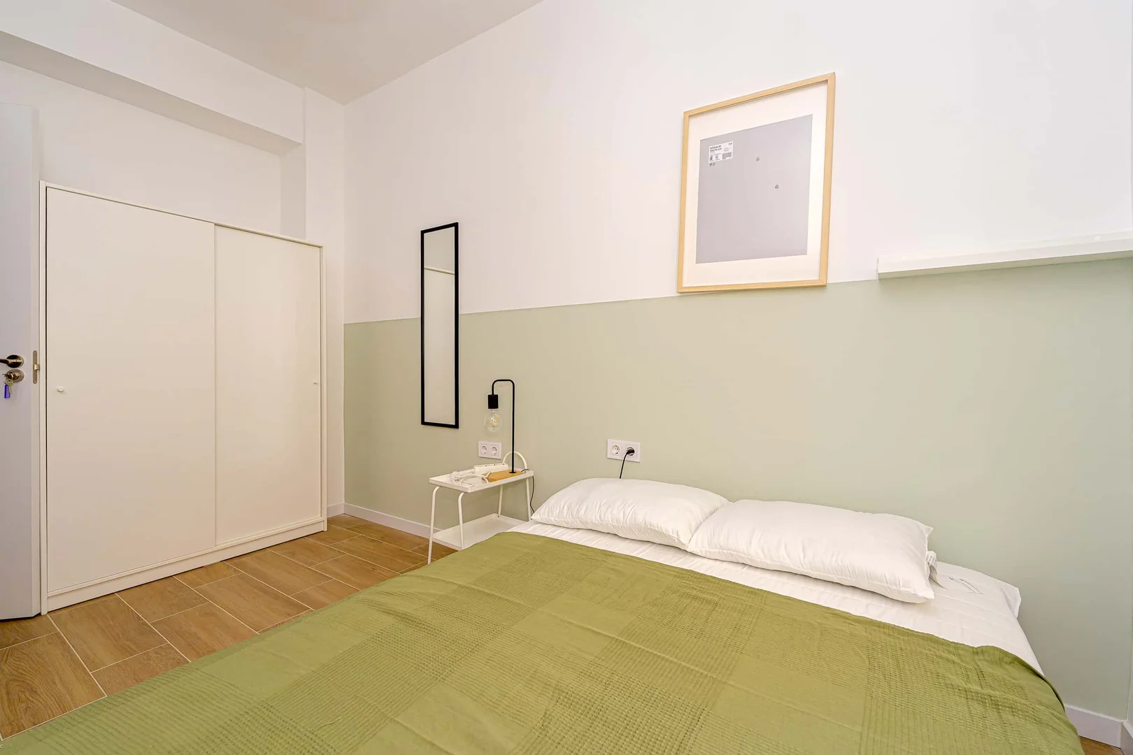 Student room in  with study area and shared facilities