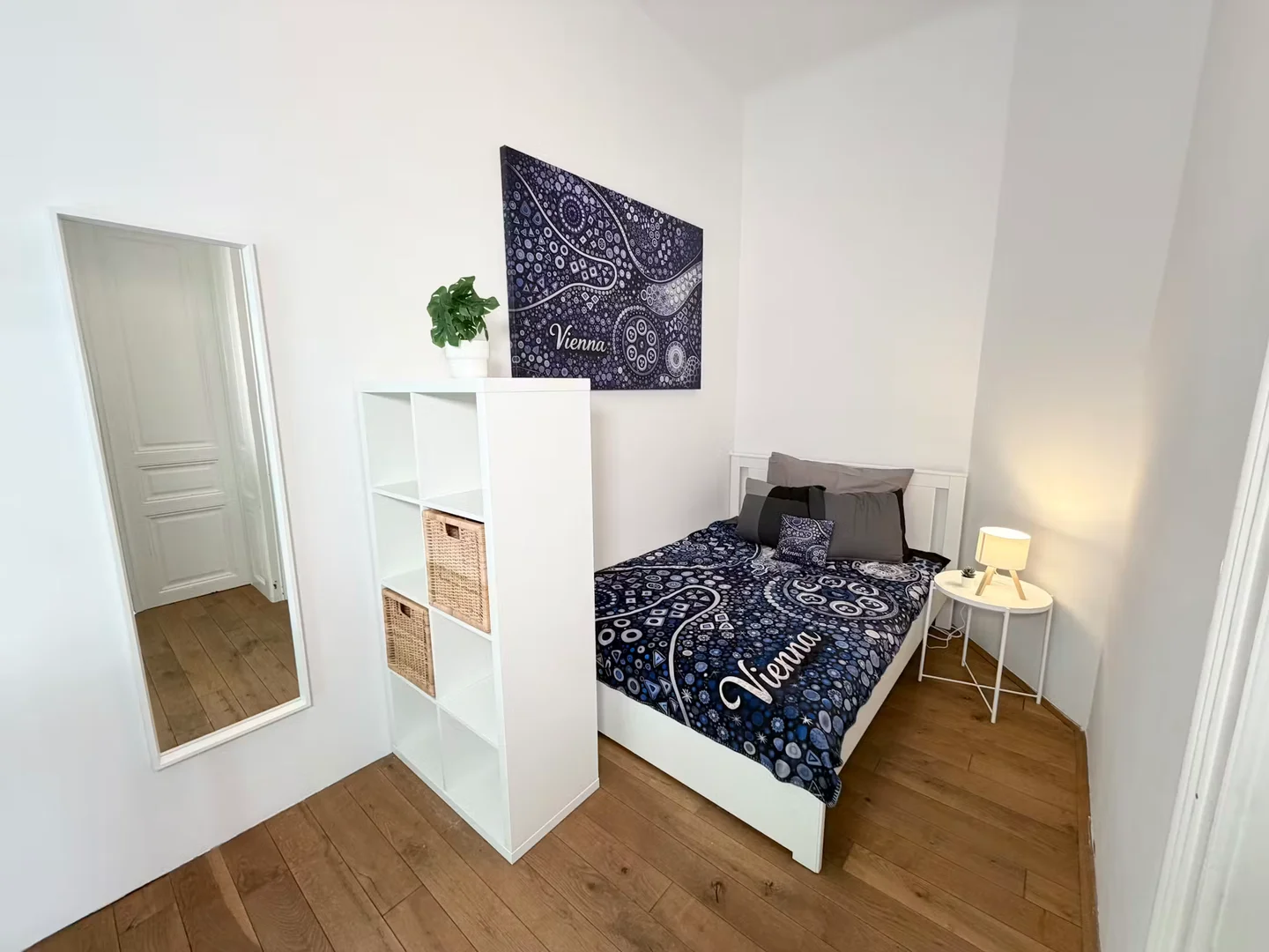 Student room in  with study area and shared facilities