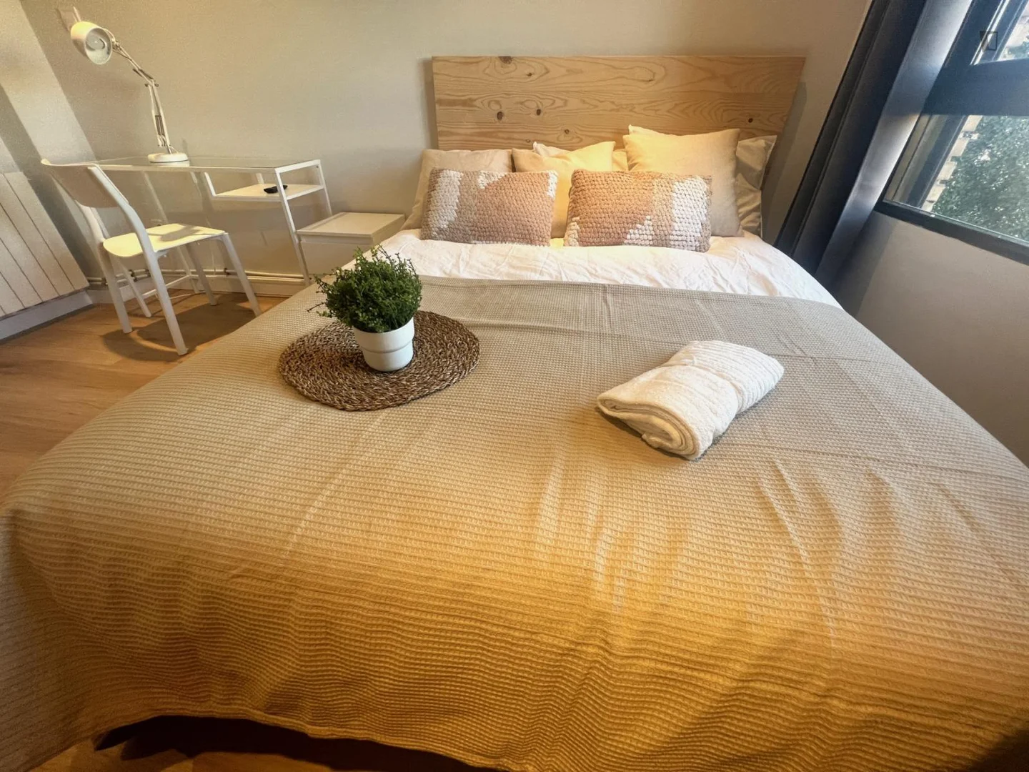 Bright and airy student room with easy university access in 