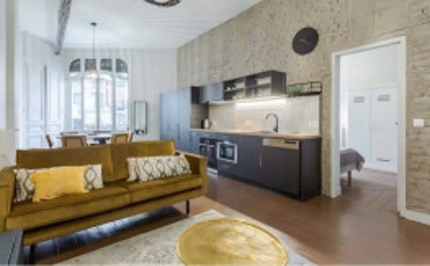 Affordable studio apartment with essential features in 