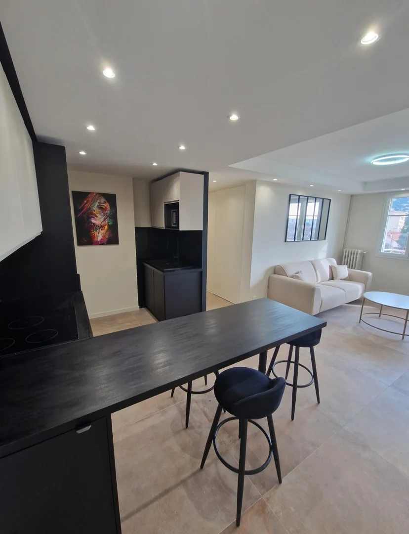 Affordable studio apartment with essential features in