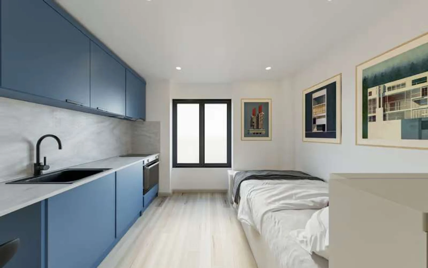 Student-friendly studio with excellent transport links in 